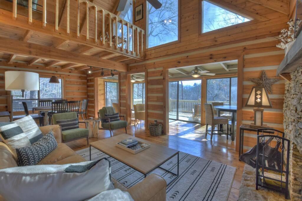 Waywish Waterfront Cabin In Blue Ridge Mountains Exterior foto